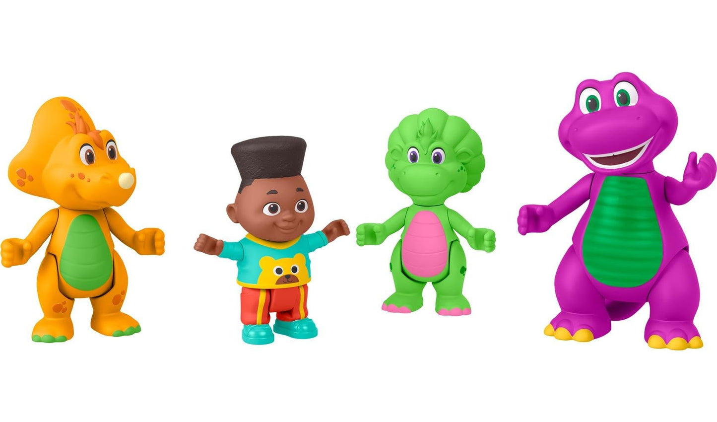 Barney’s World Hey Friends Pack — 4 Moving Figures for Toddler Adventures | Fisher-Price