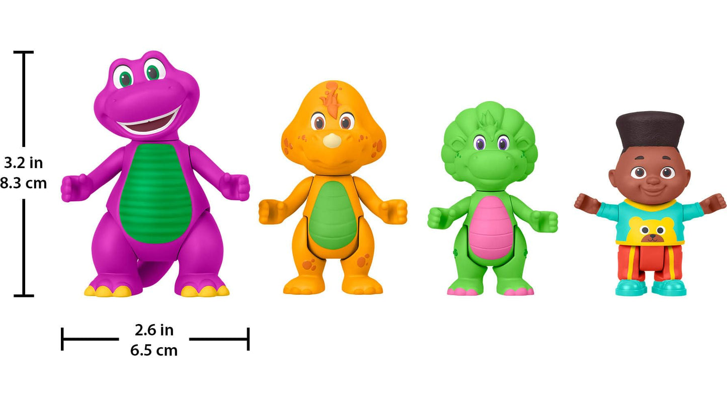 Barney’s World Hey Friends Pack — 4 Moving Figures for Toddler Adventures | Fisher-Price