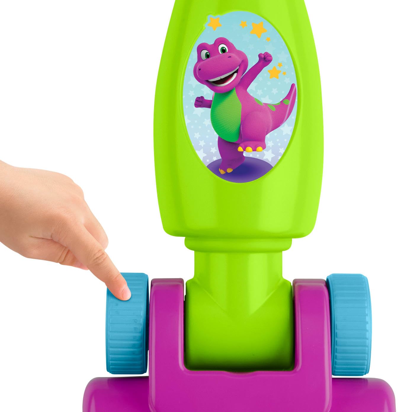 Barney’s World Toddler Clean Up Vacuum – Push-Along Toy with Lights & 65+ Songs