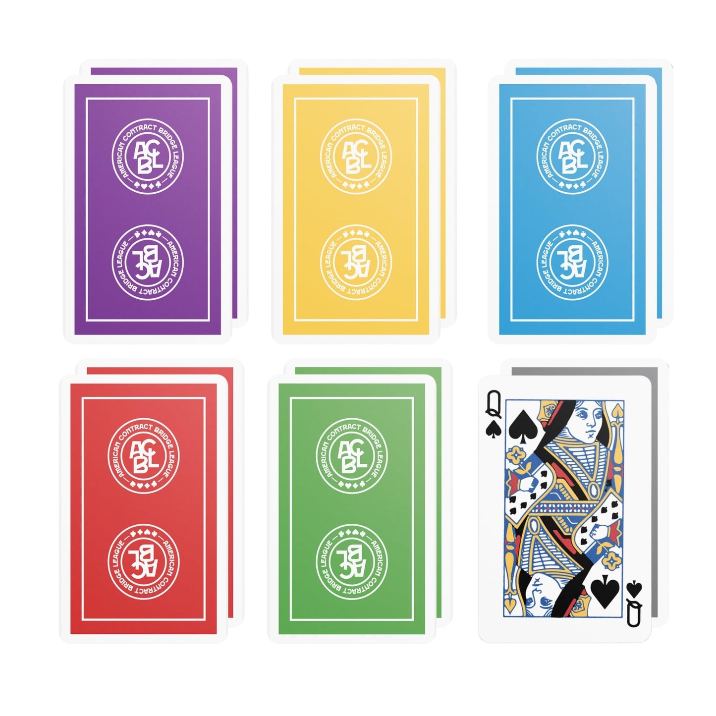 Baron Barclay Official ACBL Bridge-Size Playing Cards – 12 Decks, Plastic Coated