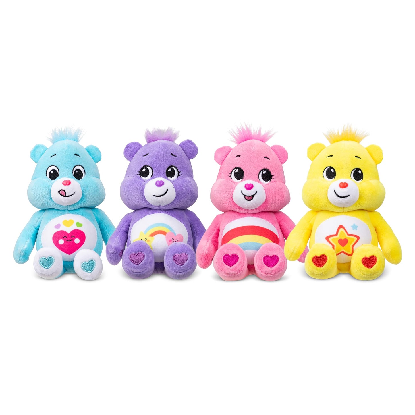 Basic Fun Care Bears Treasure Chest: Set of 4 Beanie Plush Toys
