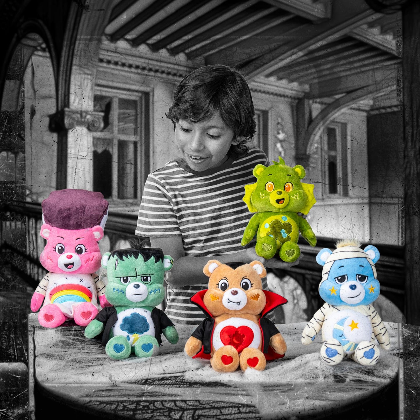 Care Bears x Universal Monsters 9-inch Fun Size Plush — Good Luck Bear as Creature from the Black Lagoon | Soft, Collectible Plush