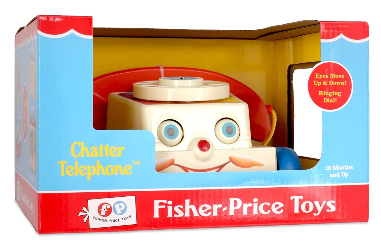 Basic Fun Fisher-Price Classics Retro Chatter Phone | Classic Pretend Play Toy