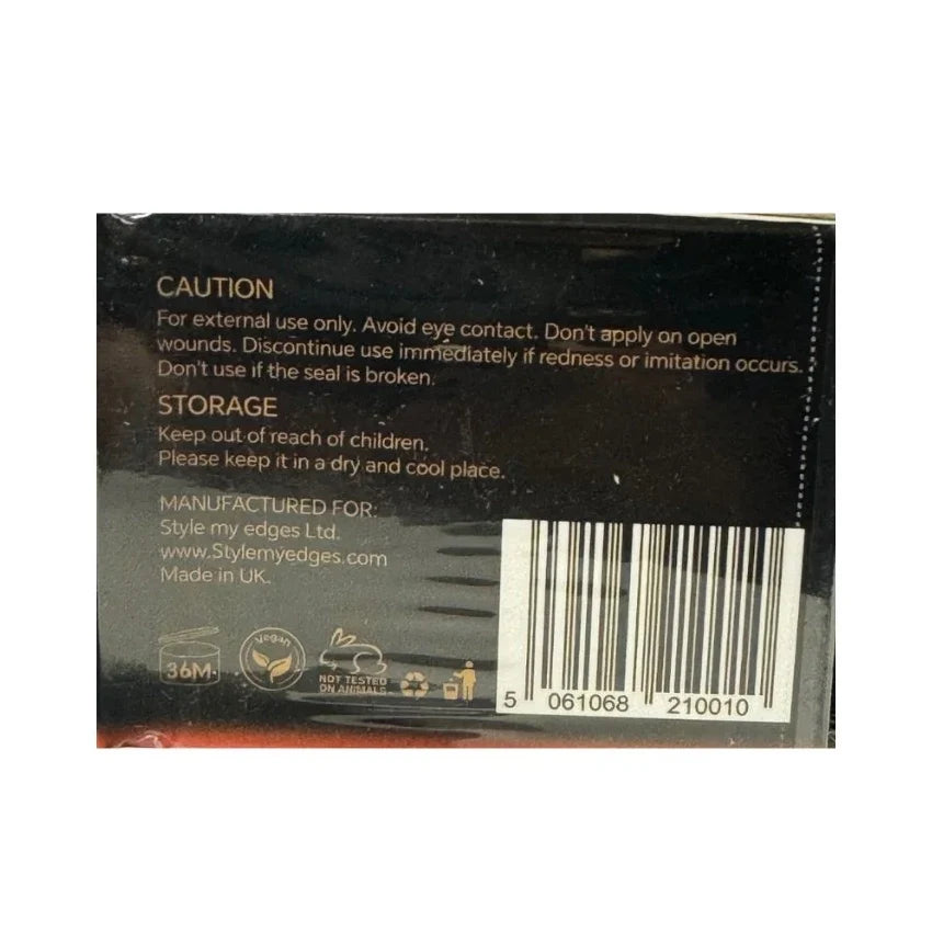 Style My Edges Batana Oil Butter Cream Nourishing Edge & Styling Cream for Natural & Textured Hair 4 oz