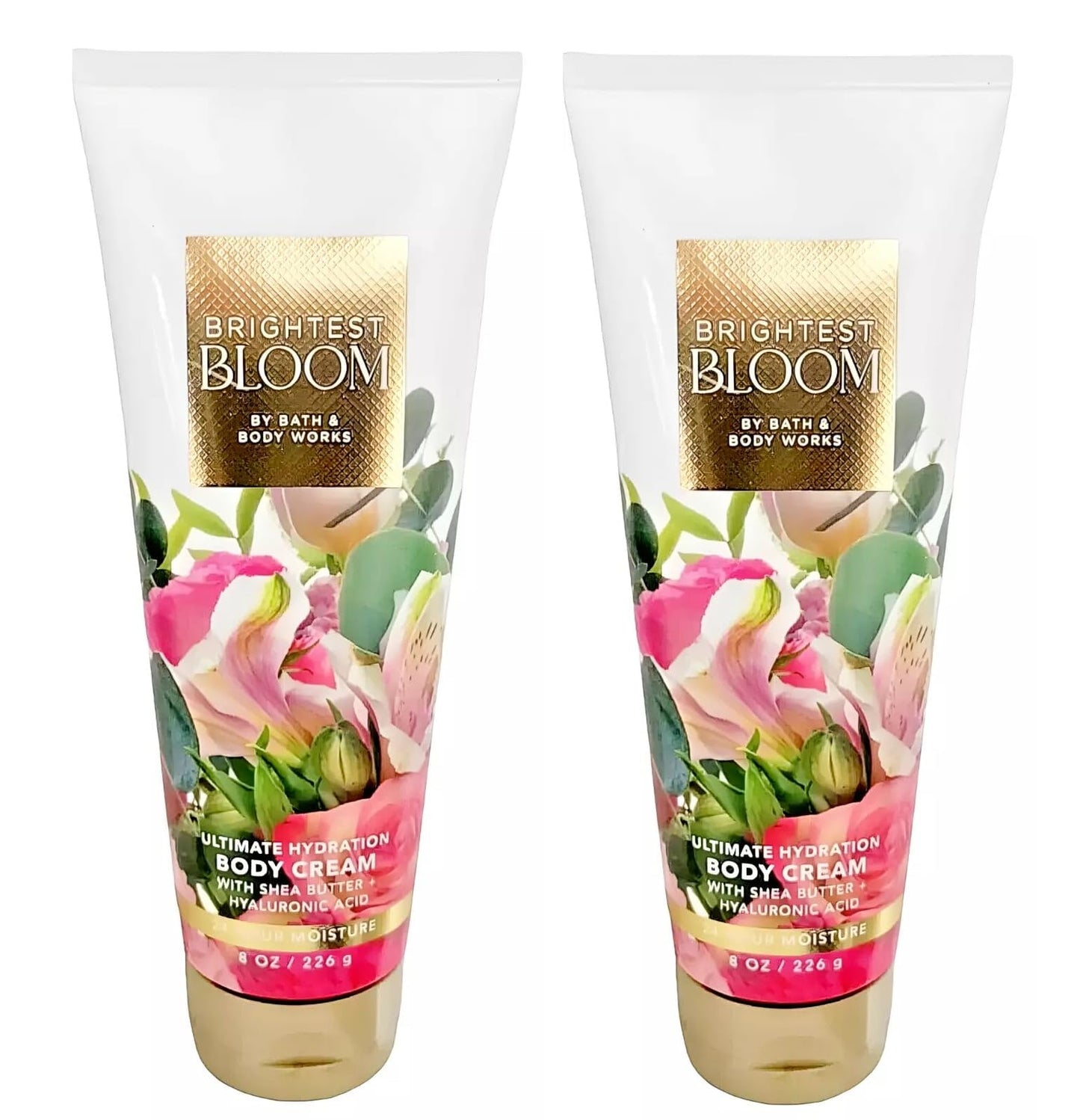 Bath & Body Works Brightest Bloom Ultimate Hydration Body Cream – 8 oz, 2-Pack