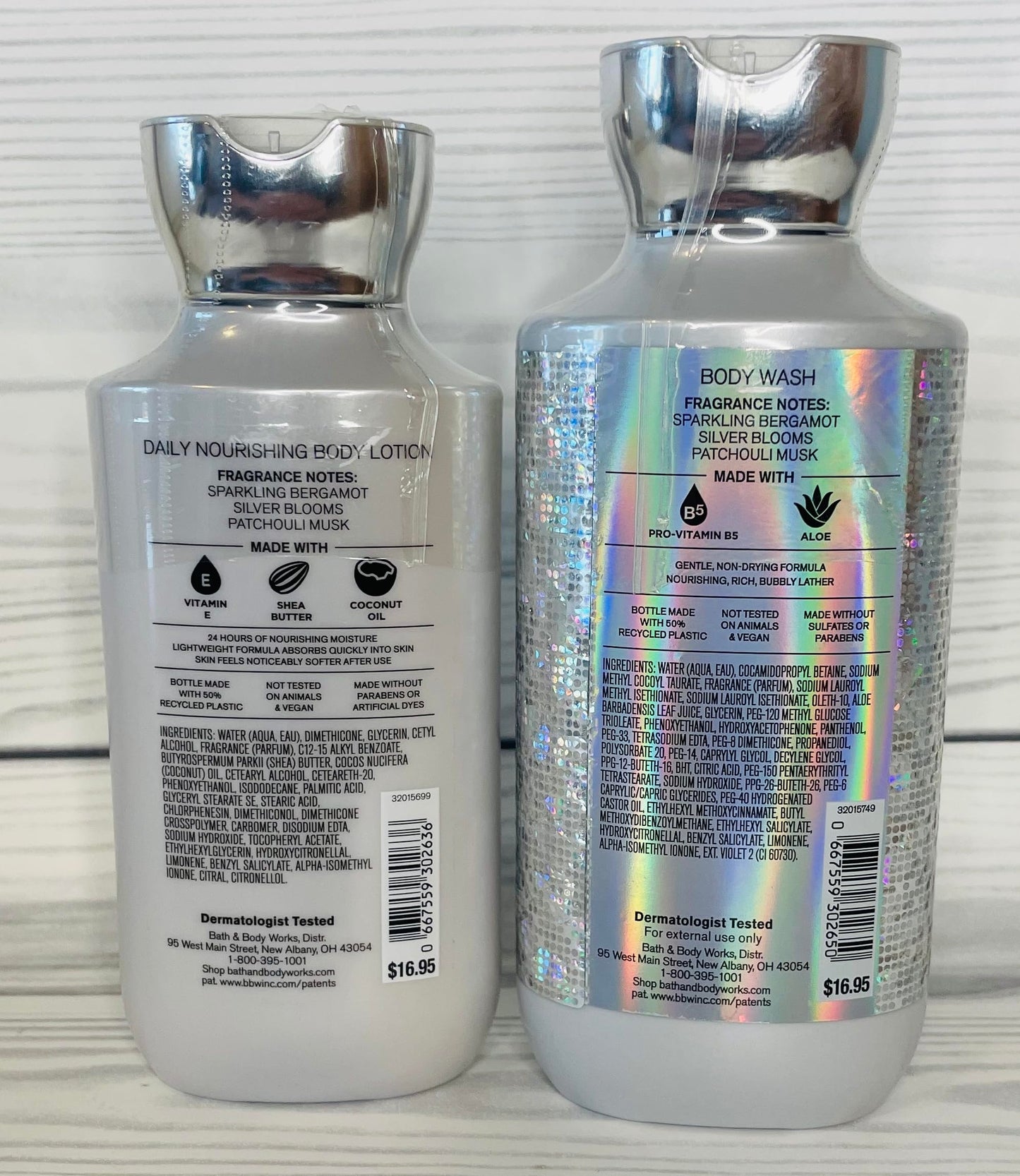 Bath & Body Works Platinum Body Lotion & Body Wash 2-Piece Set