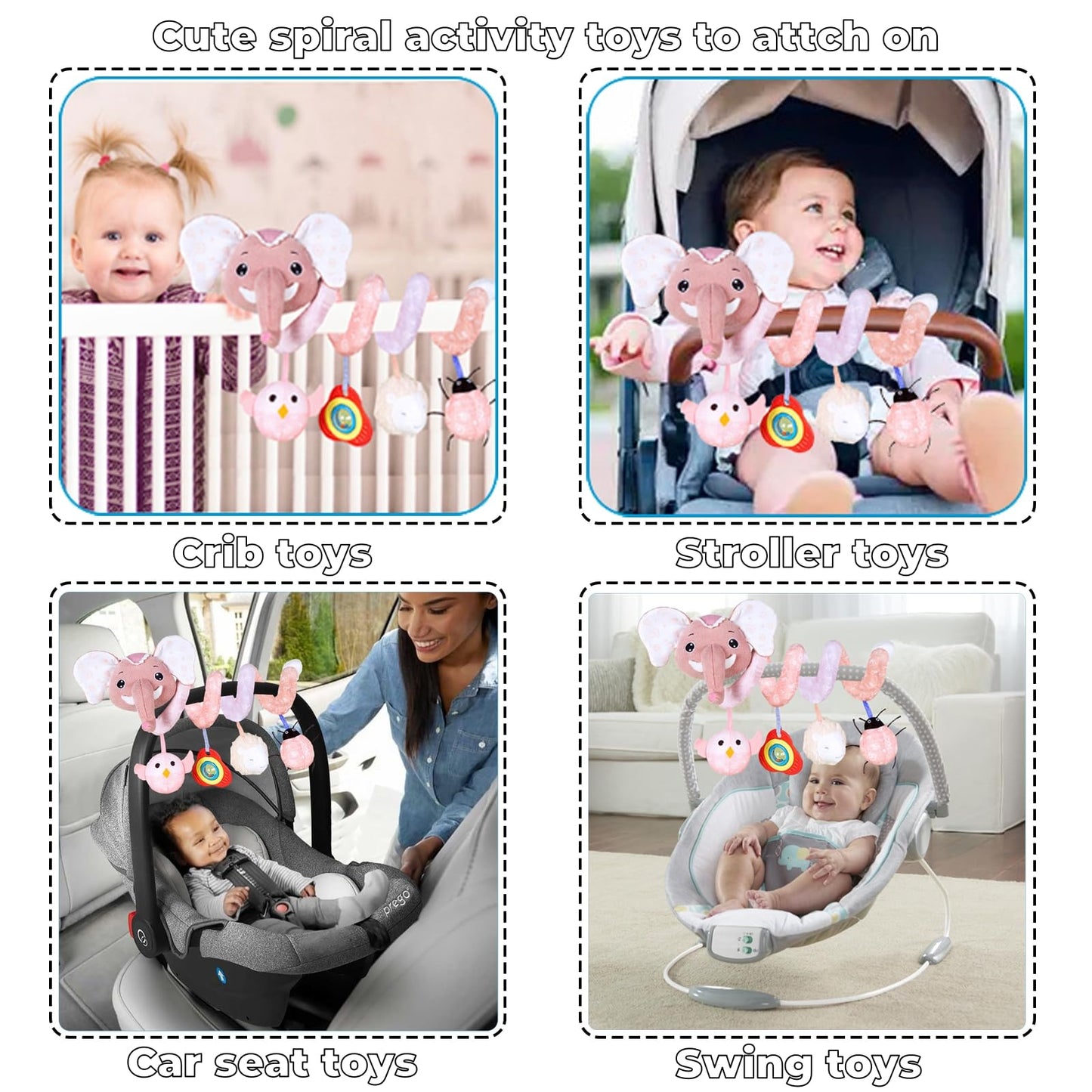 BATOHO Musical Owl Rattle – Car Seat & Stroller Toy for Babies 0-12 Months