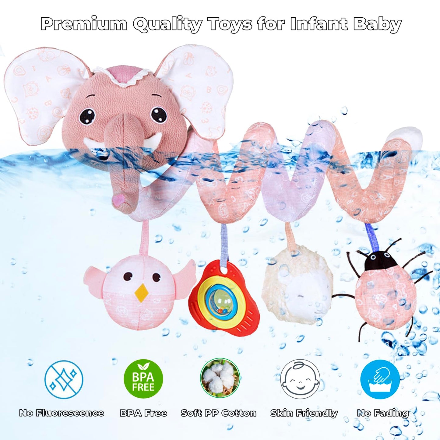 BATOHO Musical Owl Rattle – Car Seat & Stroller Toy for Babies 0-12 Months