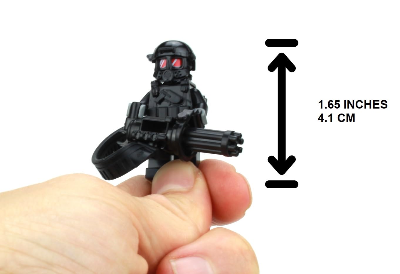 Battle Brick 1.6-Inch Heavy Gunner Minifigure | Genuine Military Minifig