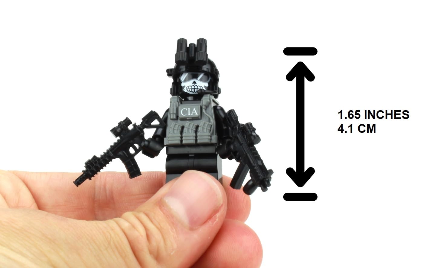 Battle Brick CIA Ghost SAD/SOG Commando Minifigure – Head Printed in USA