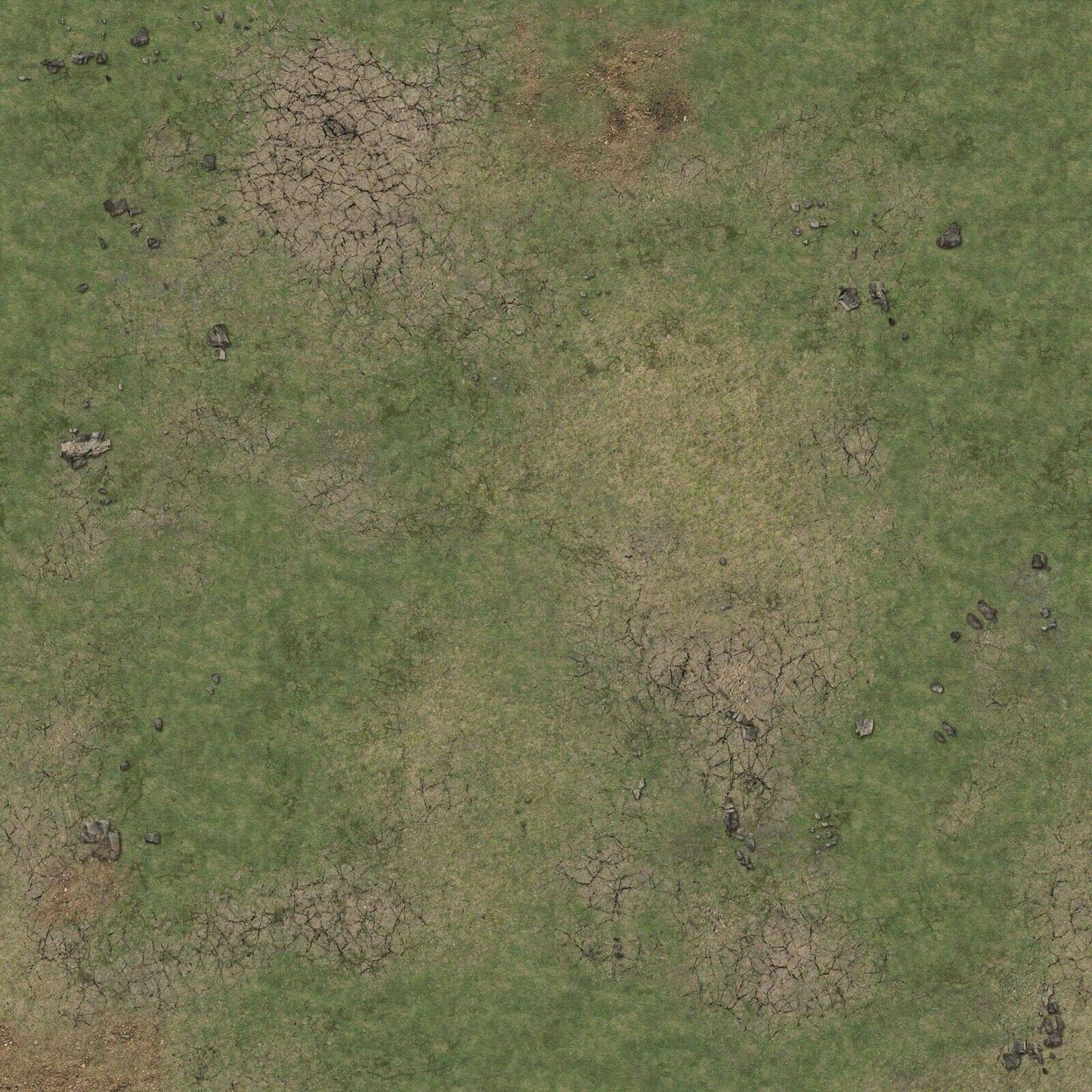 Battle Systems Terrain Grassy Fields Gaming Mat 3x3 – Neoprene-Backed