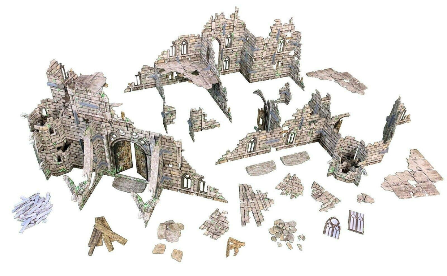 Battle Systems – Modular Fantasy Scenery: Ruined Monastery for 28mm Tabletop Games