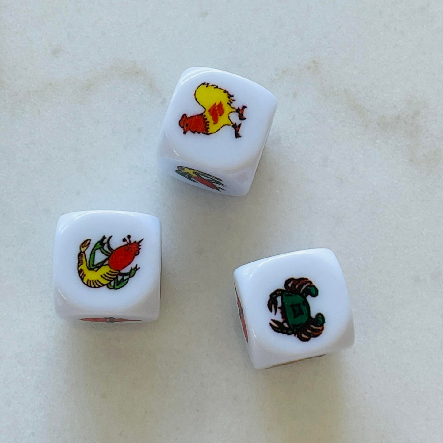 Gourd Crab Shrimp Fish Game | Bau Cua Ca Cop Dice Set & Premium Mat for Family Fun
