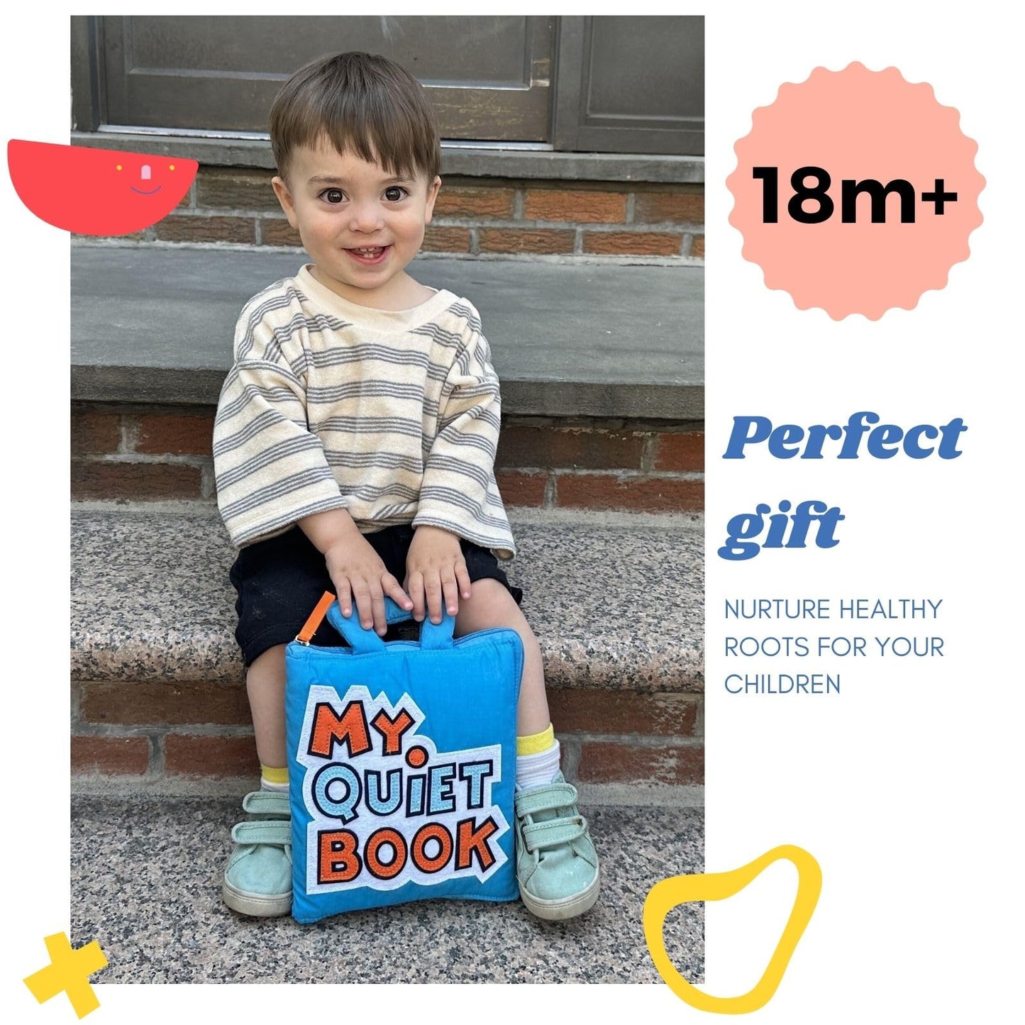BAVY My Quiet Book – Toddler Travel Toy & Montessori Busy Book for 1–4 Year Olds