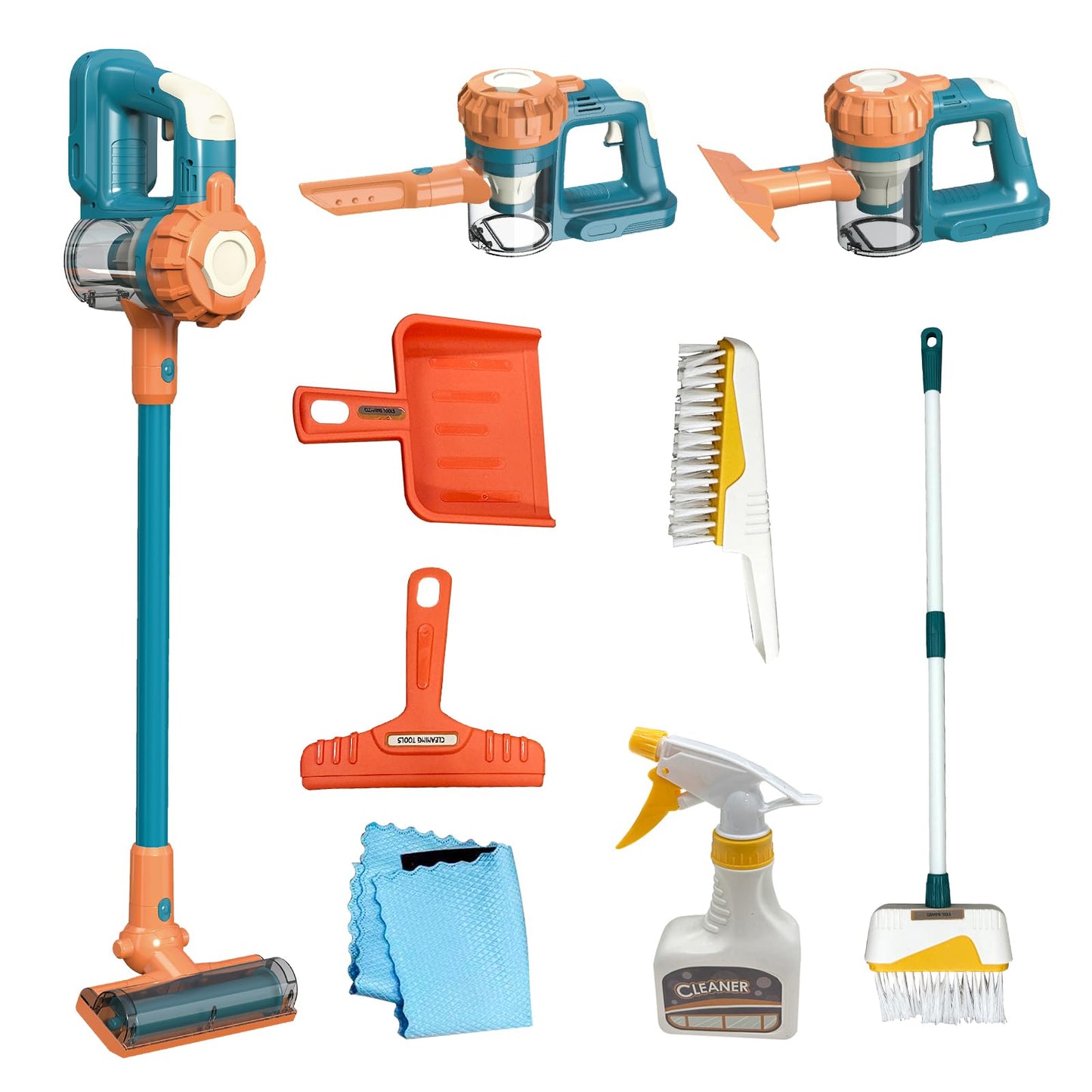 BAYMI Kids Vacuum That Really Works — 9-Piece Cleaning Set for Ages 3+