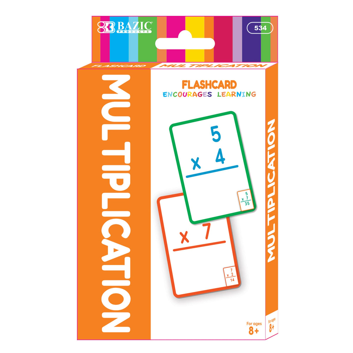 BAZIC Multiplication Flash Cards (36 Pack) – Quick Math Practice