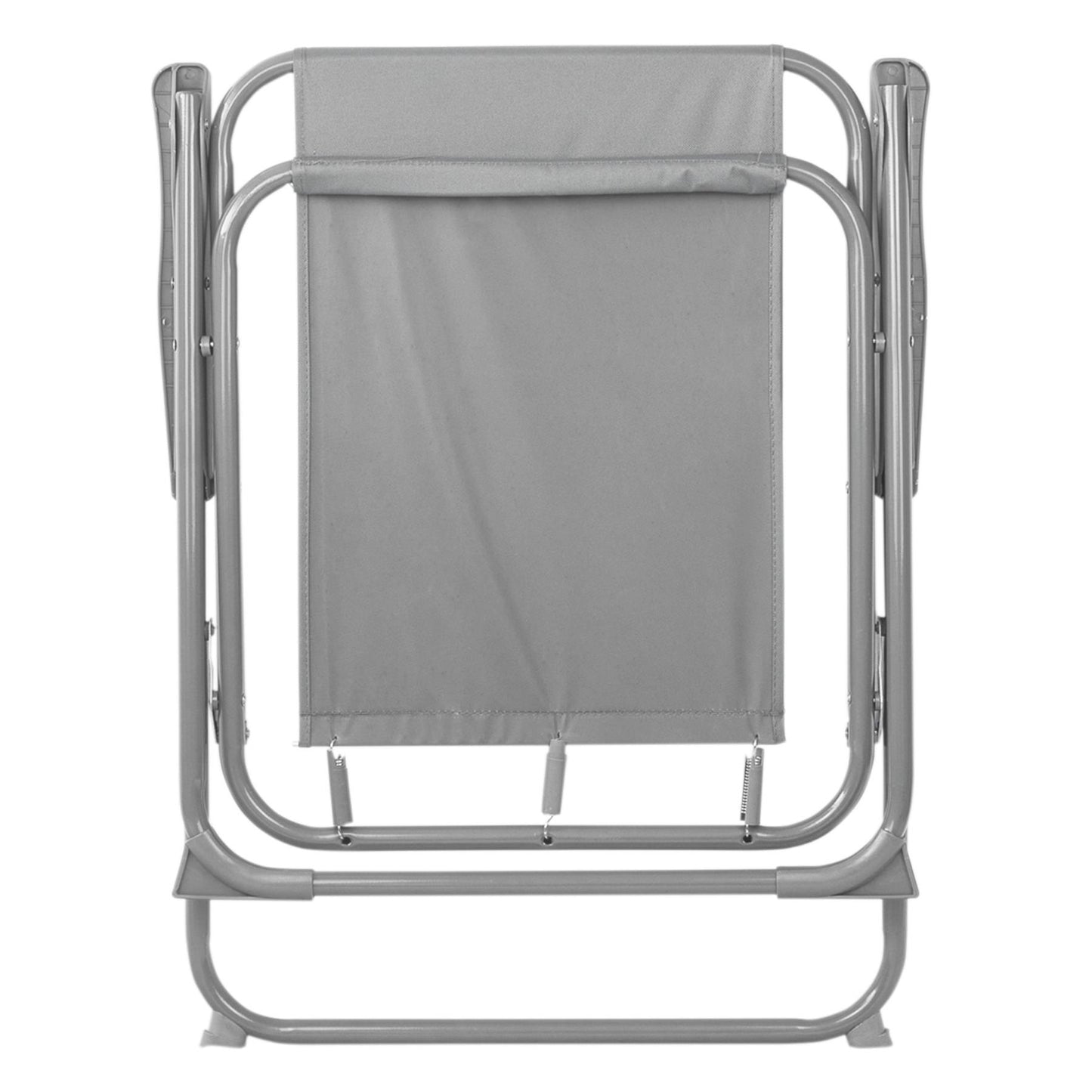 Grey Folding Metal Beach Chair