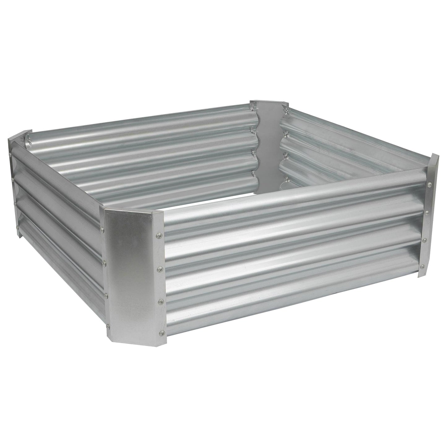 90cm x 90cm Square Galvanised Steel Raised Garden Bed