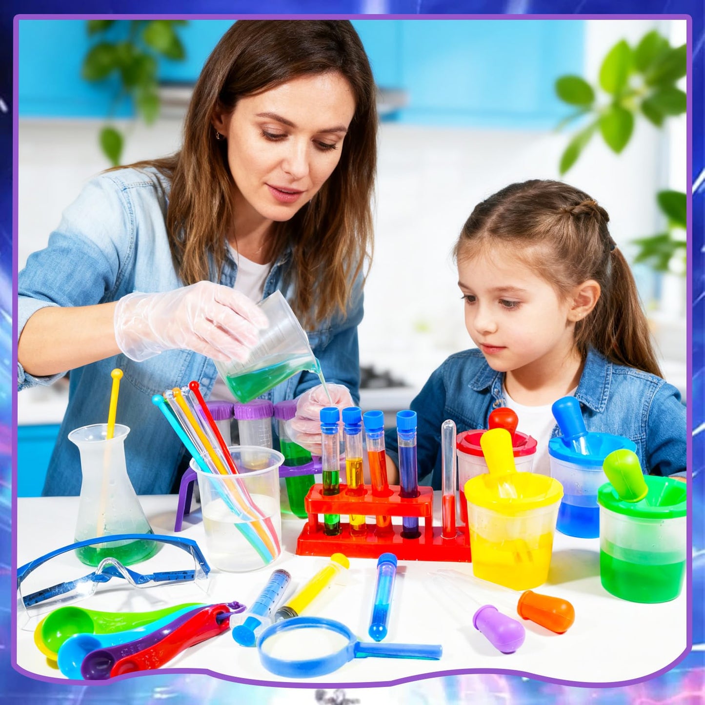 Bbiamsleep 37-Piece Science Kit for Kids | Beakers, Test Tubes & Droppers Set
