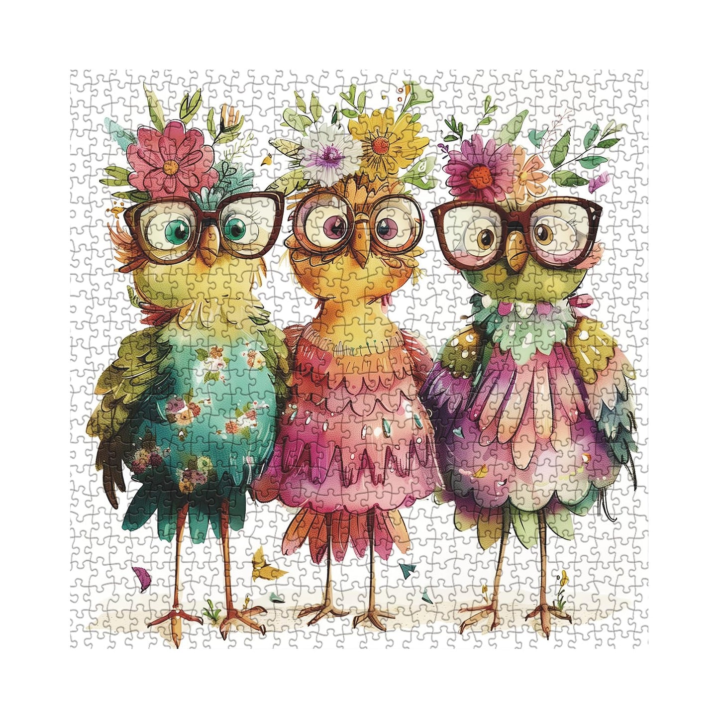 BBOLDIN Funny Chicken Puzzles for Adults – 1000-Piece Jigsaw with Cute Chick Art