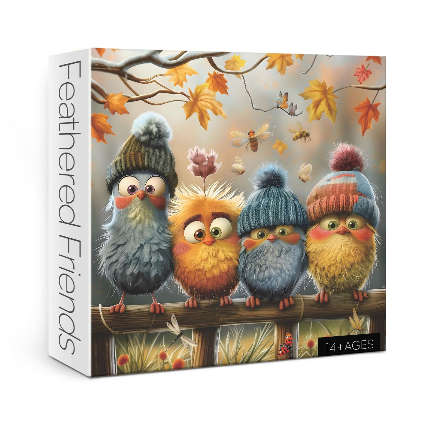 BBOLDIN Autumn Bird Puzzle 1000 Pieces – Cozy Fall Landscape Jigsaw for Adults