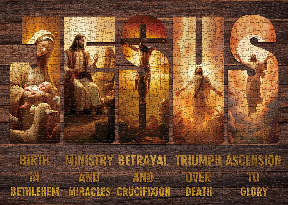 BBOLDIN Christian Puzzles for Adults 1000 Pieces – Jesus Christ Jigsaw Puzzle for Easter & Family Decor