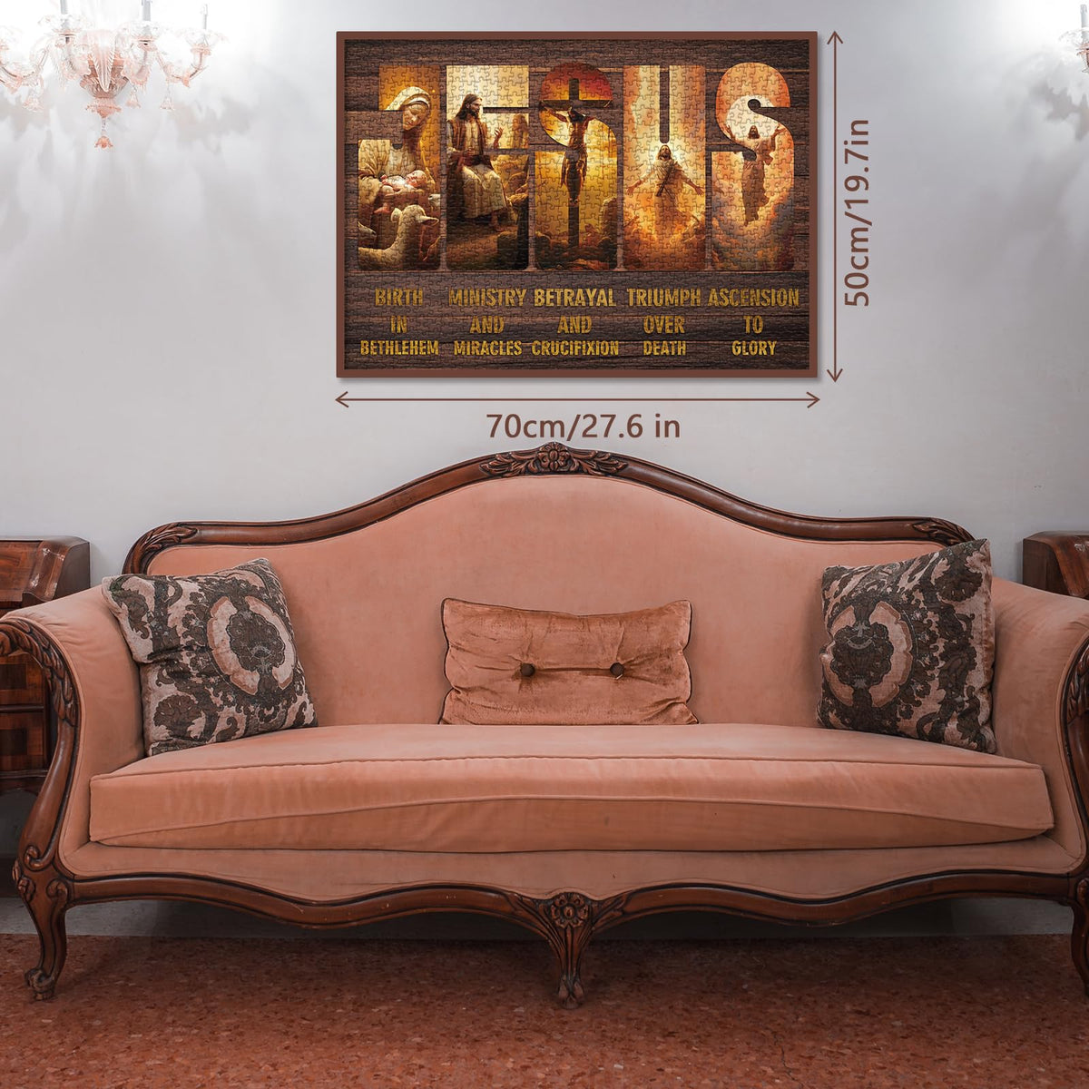 BBOLDIN Christian Puzzles for Adults 1000 Pieces – Jesus Christ Jigsaw Puzzle for Easter & Family Decor