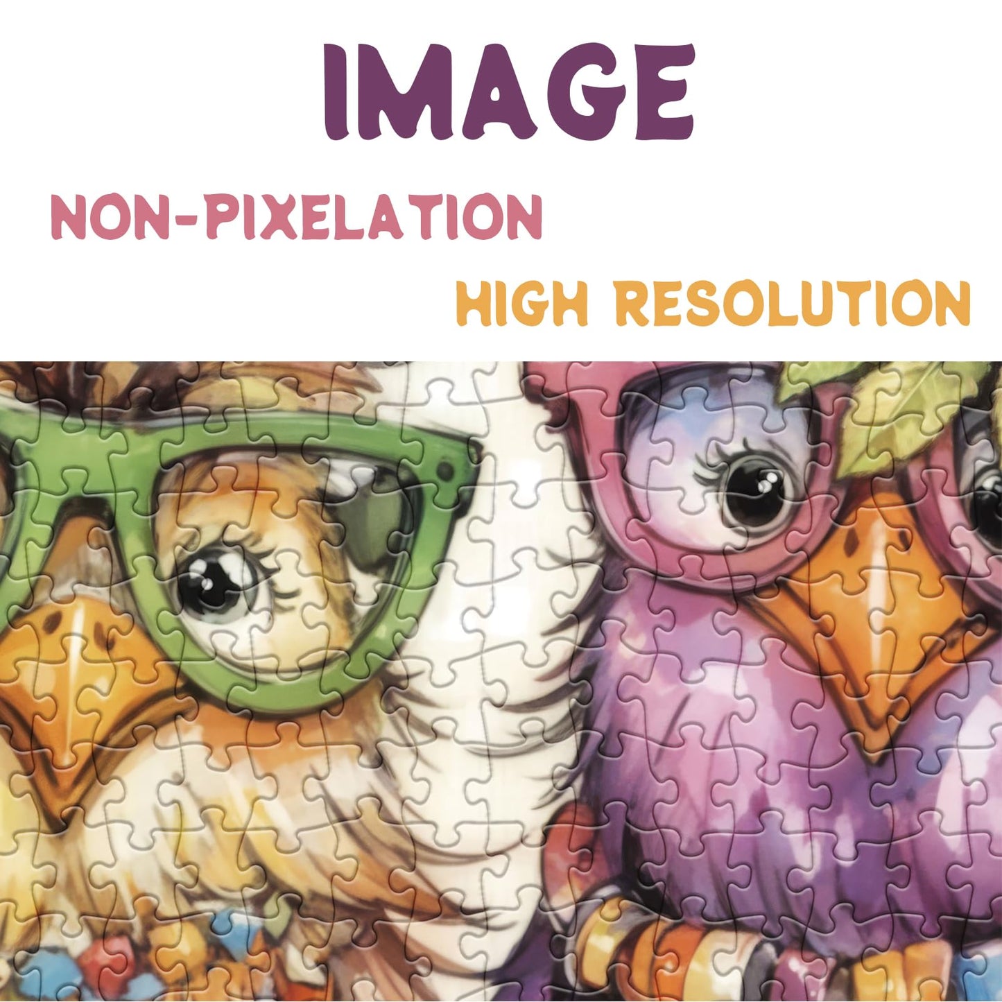 BBOLDIN Colorful Chicken Puzzles – 1000-Piece Jigsaw for Adults, Cute Bird Art