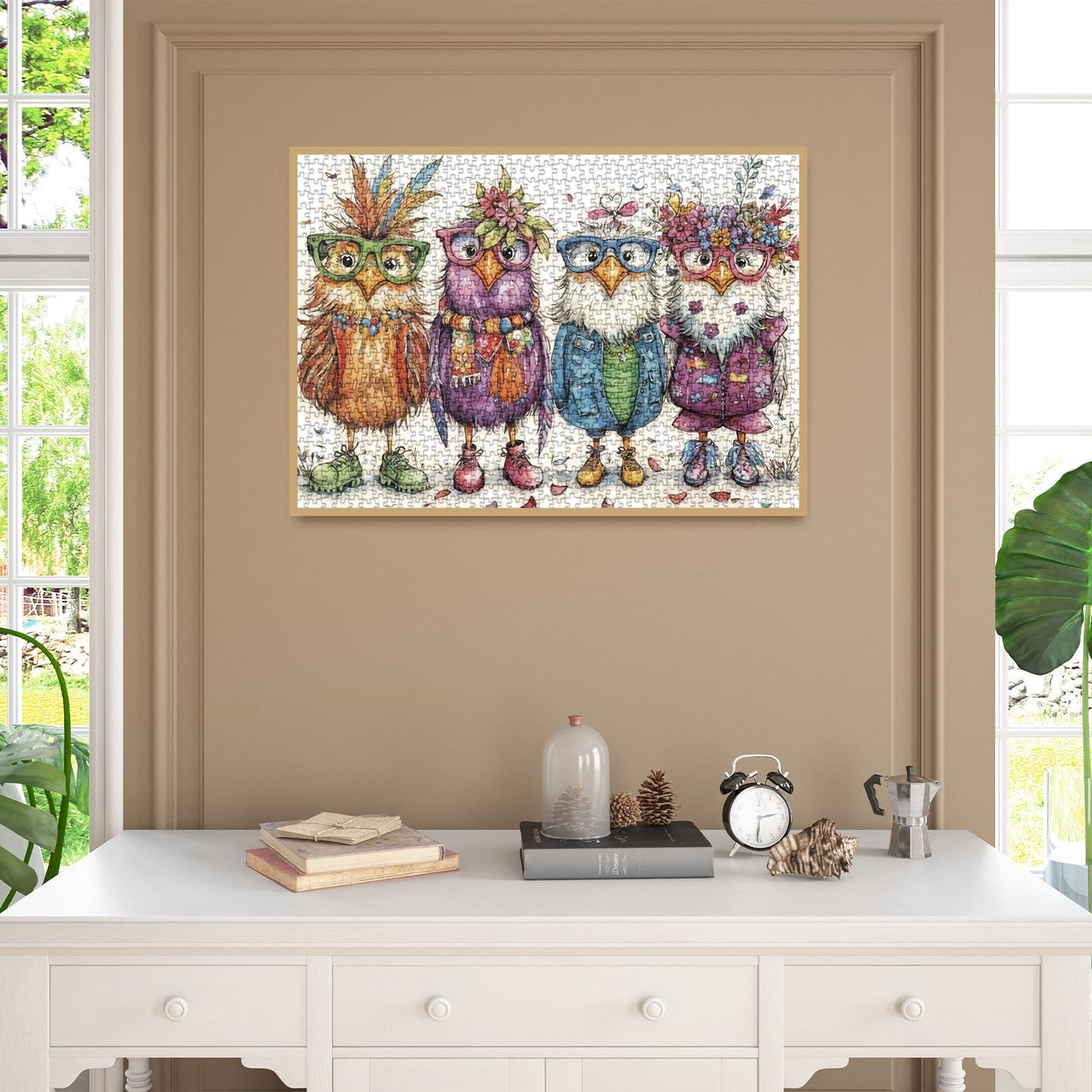 BBOLDIN Colorful Chicken Puzzles – 1000-Piece Jigsaw for Adults, Cute Bird Art