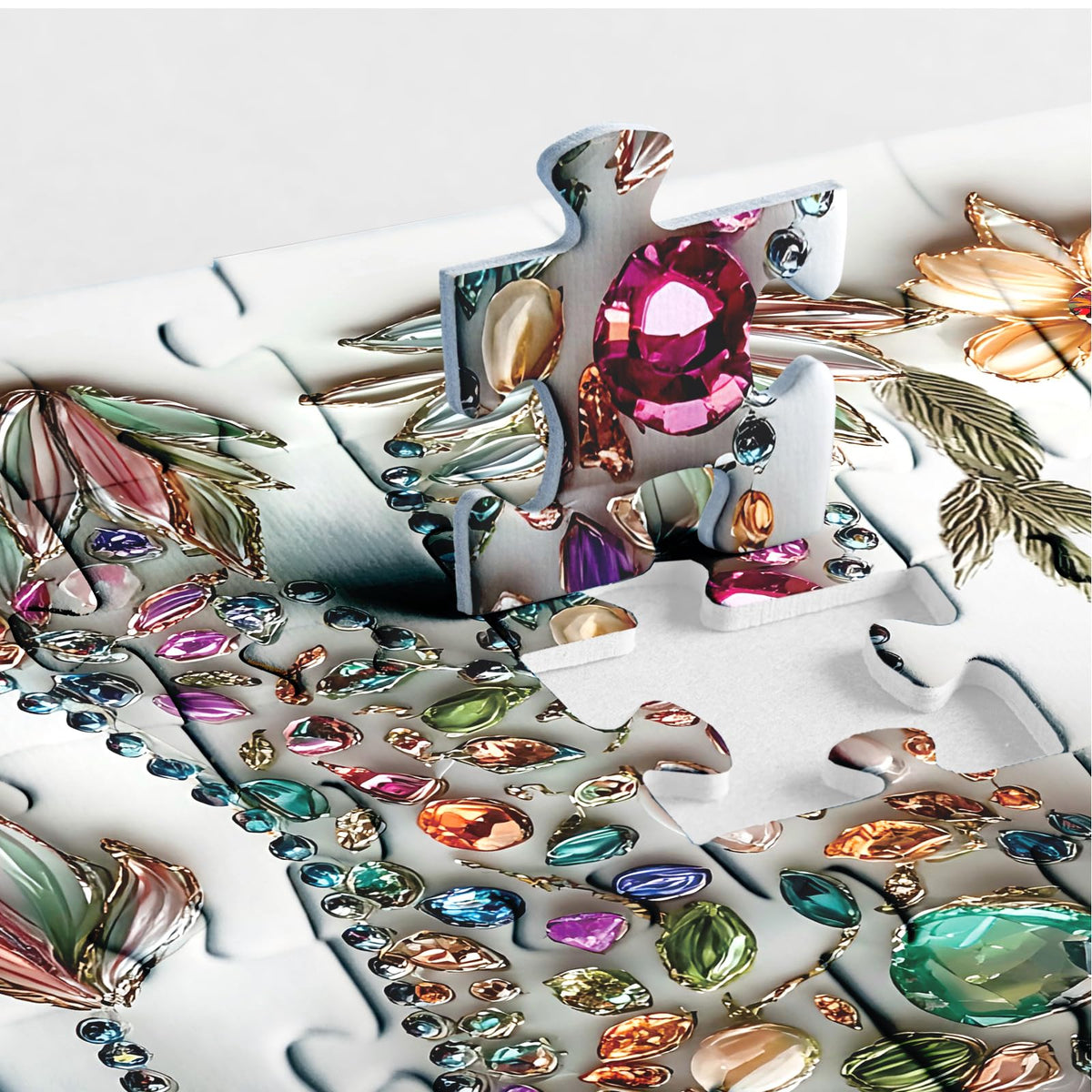 BBOLDIN Crystal Elephant Puzzle – 1000 Pieces for Adults | Jewel Floral Jigsaw