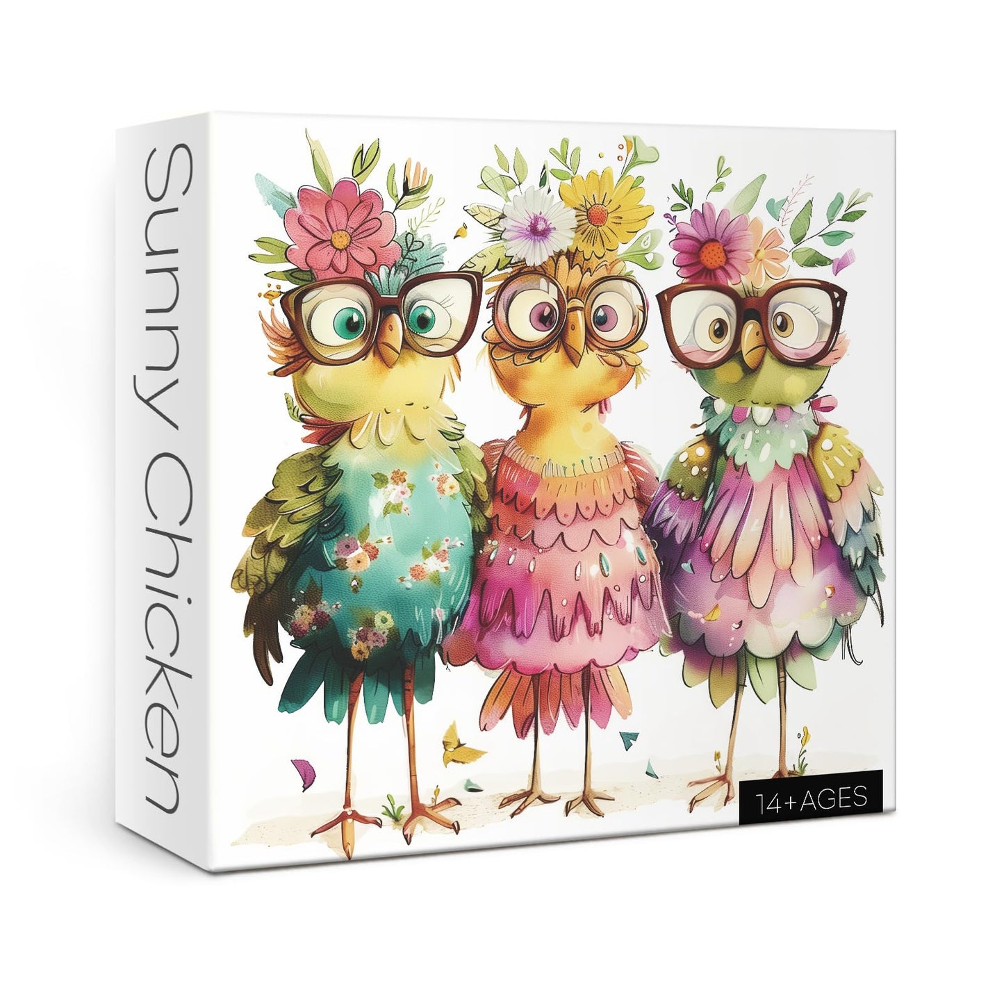 BBOLDIN Funny Chicken Puzzles for Adults – 1000-Piece Jigsaw with Cute Chick Art