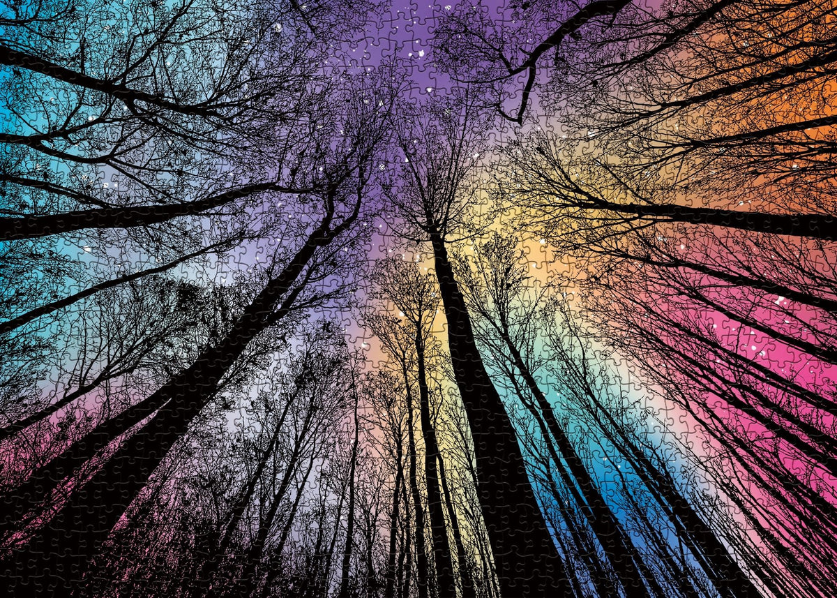 BBOLDIN Hard Impossible Puzzles for Adults - 1000 Piece Gradient Forest Jigsaw