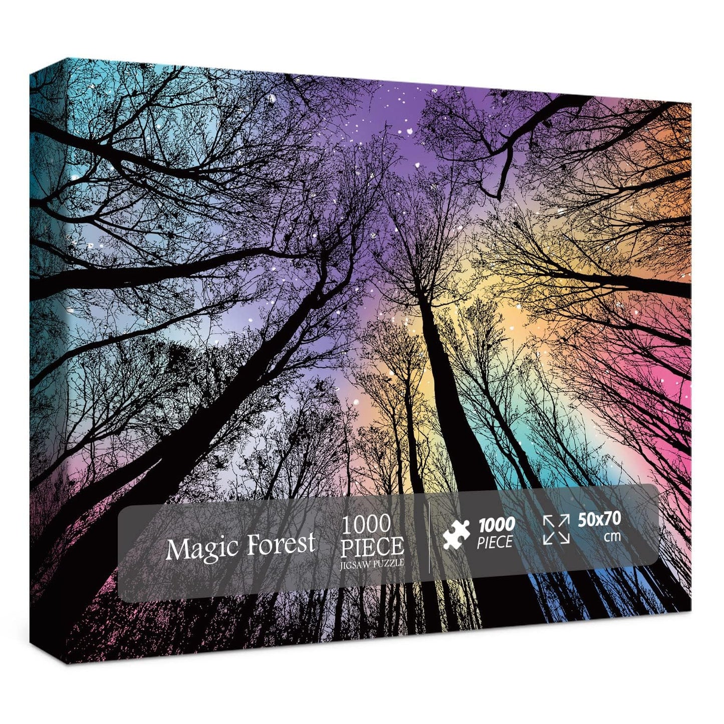 BBOLDIN Hard Impossible Puzzles for Adults - 1000 Piece Gradient Forest Jigsaw