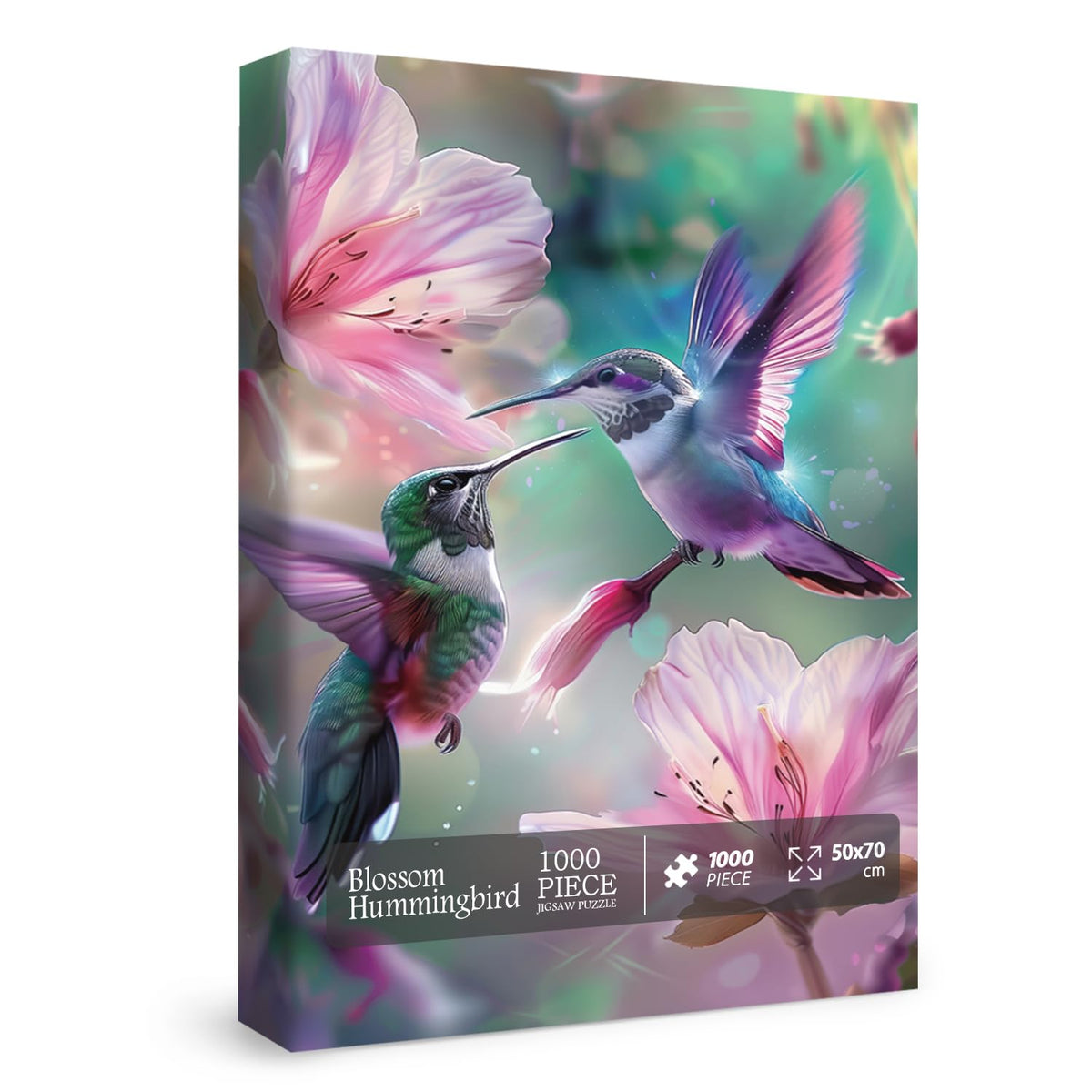 BBOLDIN Hummingbird Flower Puzzle – 1000-Piece Nature Bird Jigsaw for Adults
