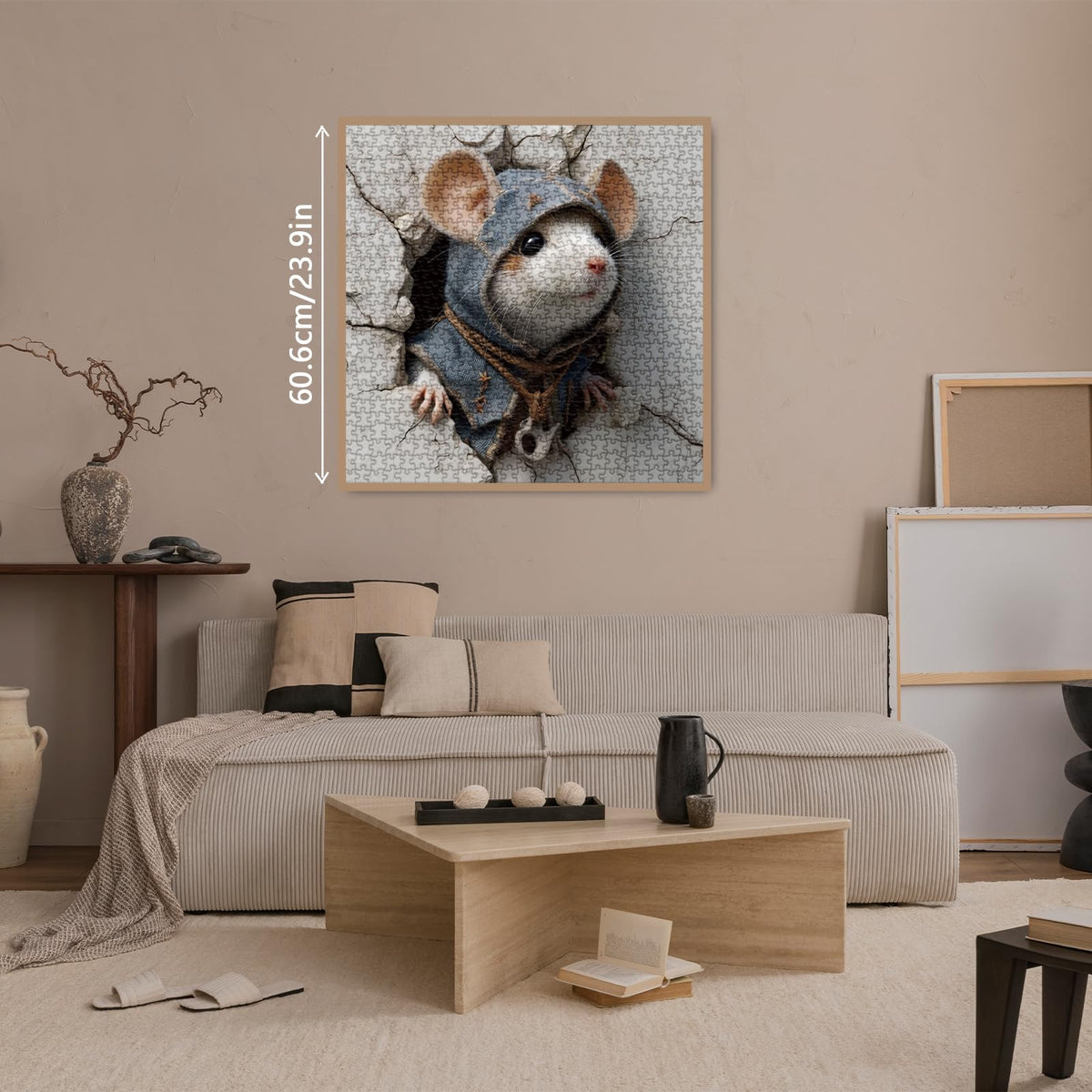BBOLDIN Funny Mouse Puzzle 1000 Pieces for Adults — Cute Animal Jigsaw