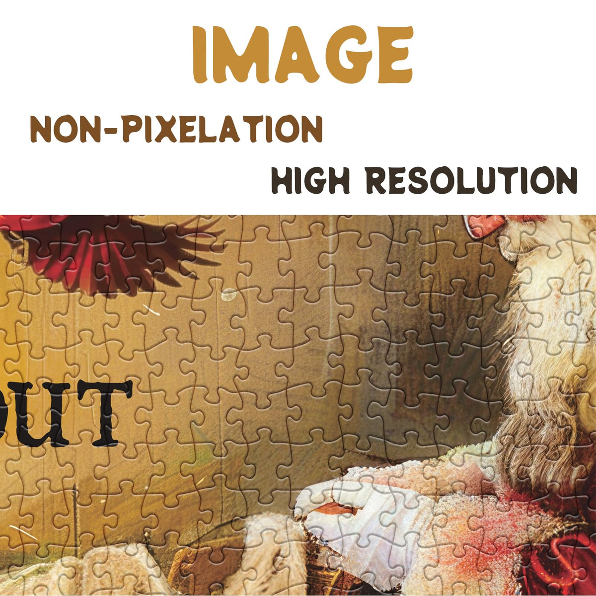 BBOLDIN Christmas Jesus Nativity Puzzle 1000 Pieces – Santa Claus Jigsaw, 50x70 cm
