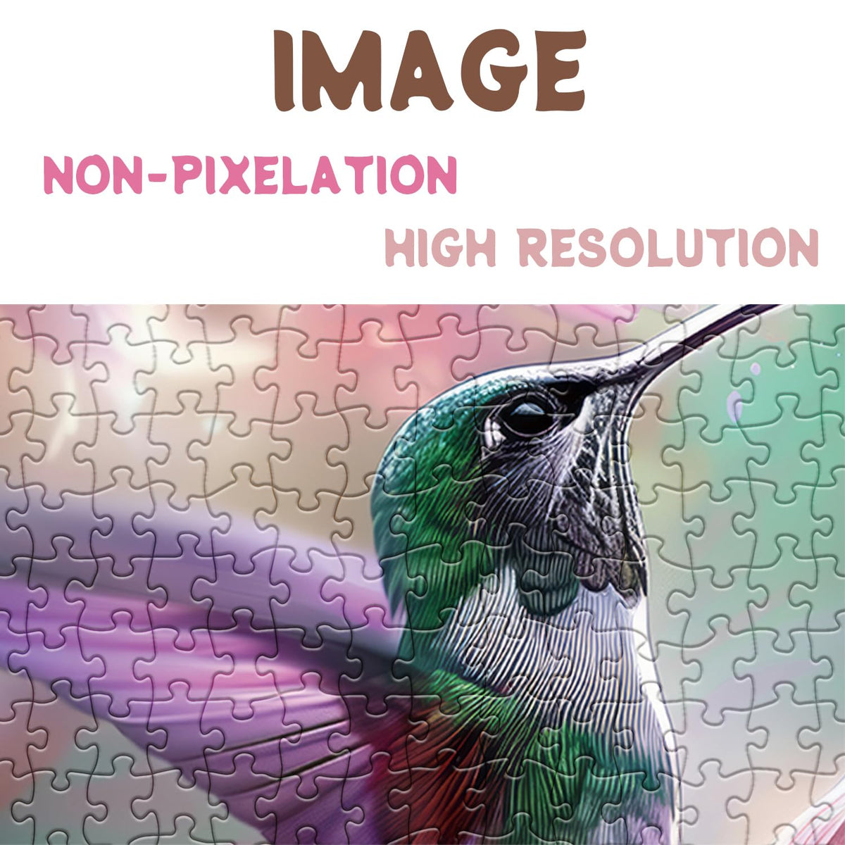 BBOLDIN Hummingbird Flower Puzzle – 1000-Piece Nature Bird Jigsaw for Adults