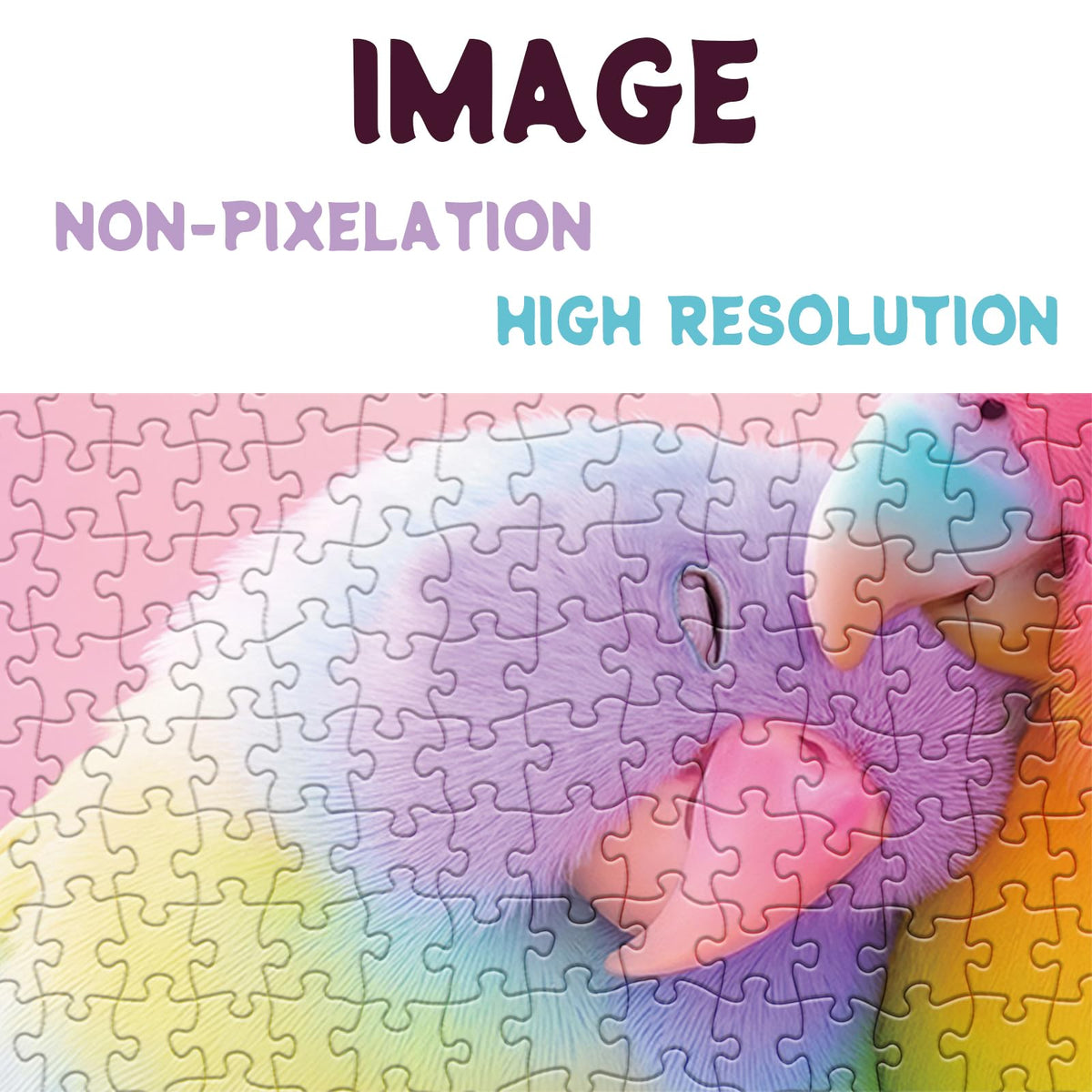 BBOLDIN Colorful Love Bird Puzzles for Adults | 1000-Piece Pink Scene Jigsaw