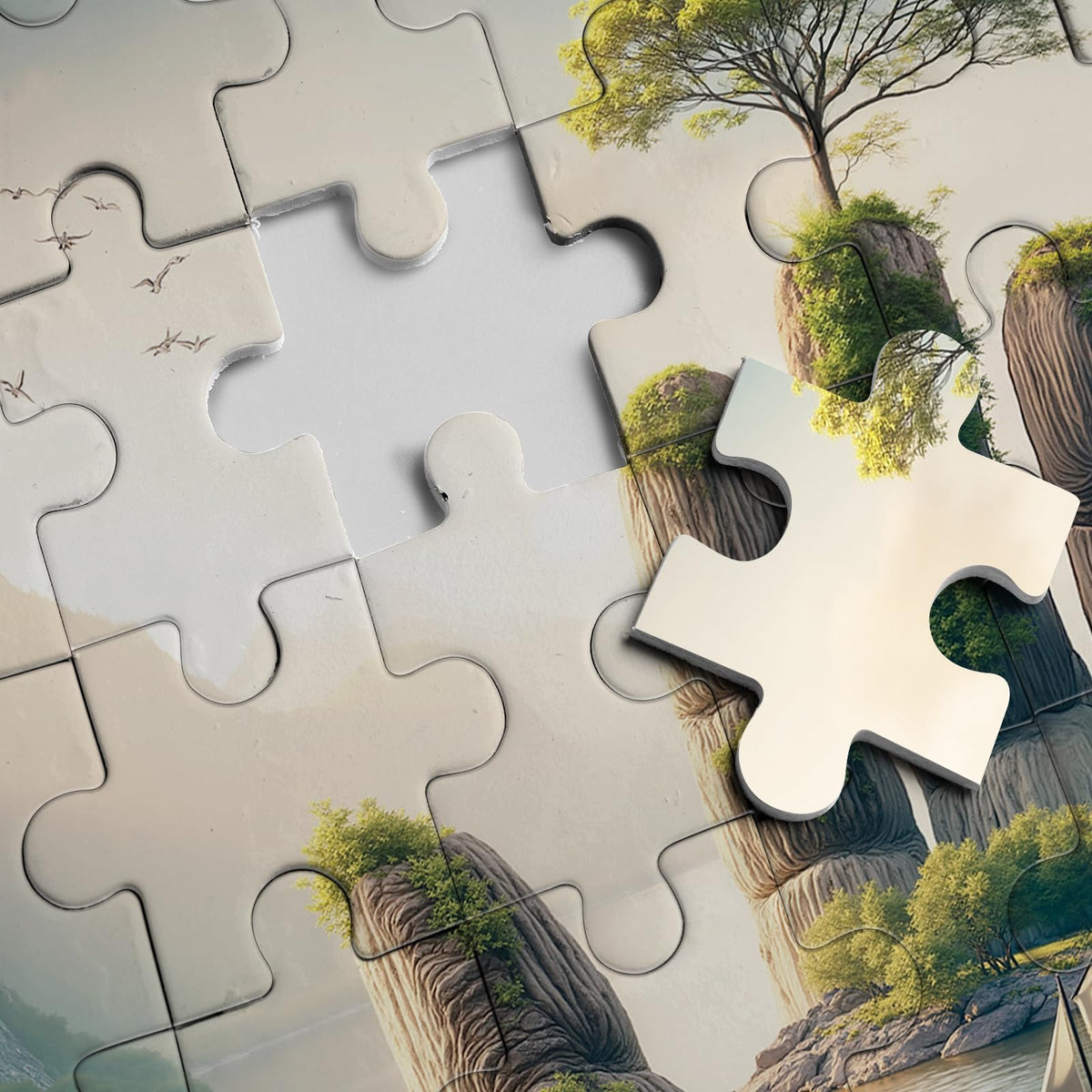 BBOLDIN Nature Lake Landscape Puzzle — 1000 Pieces | Tree of Life Forest Jigsaw