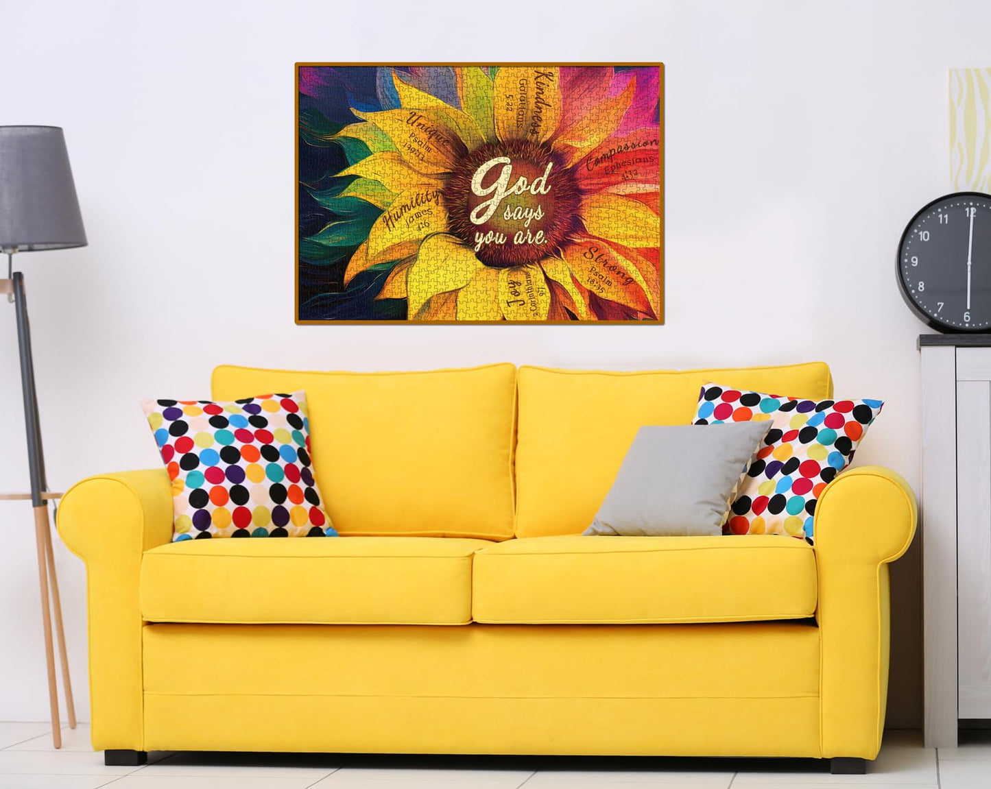 BBOLDIN Rainbow Sunflower Puzzle for Adults – 1000 Pieces | Colorful Flower Jigsaw