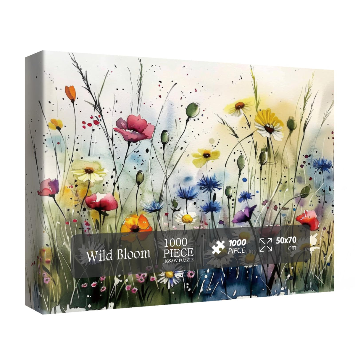 BBOLDIN Spring Flower Puzzles for Adults – 1000 Pieces Nature Floral Jigsaw with Poster