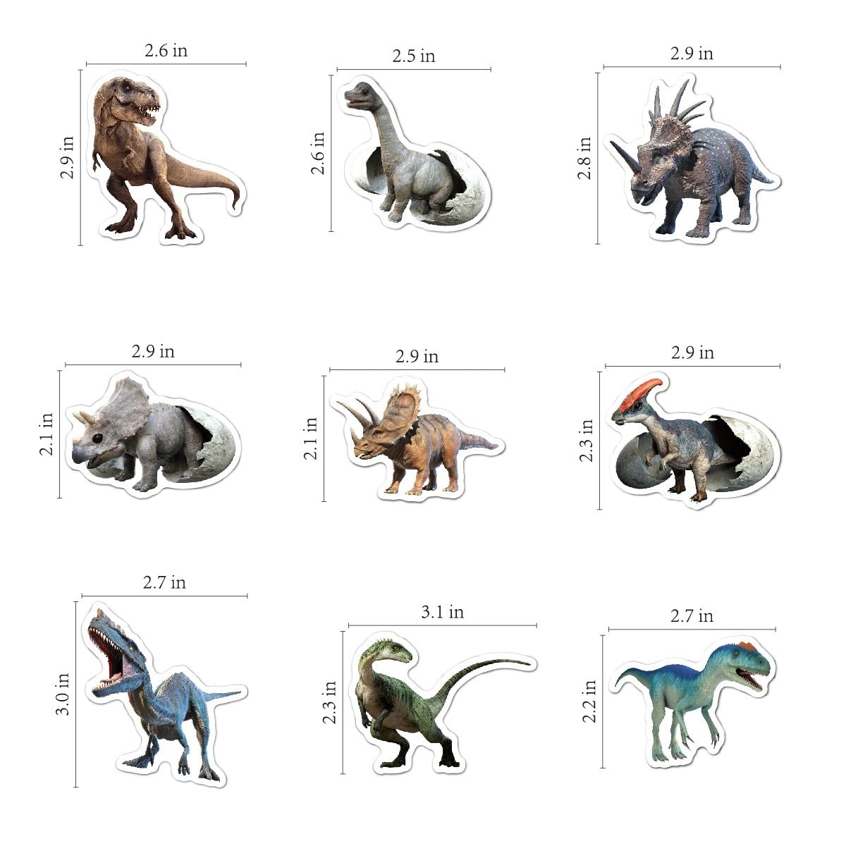 BBPOOL 100pcs Jurassic Dinosaur Stickers for Kids – Waterproof Vinyl Dino Stickers for Water Bottles, Laptops, Notebooks
