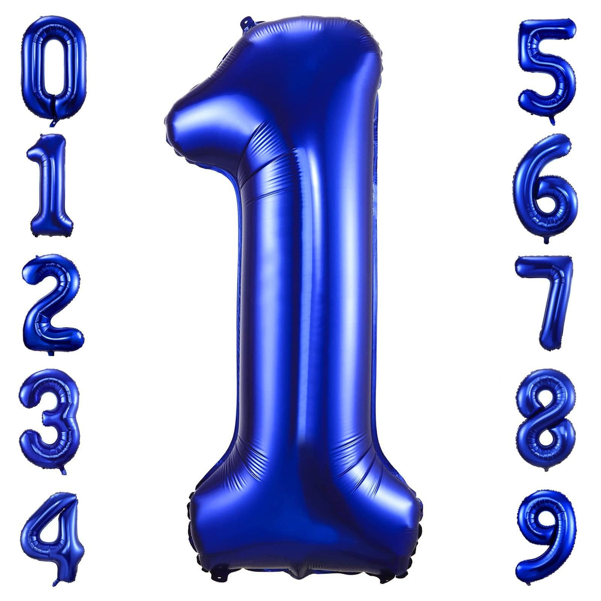 BBPOOL Navy Blue 40 Inch Number 1 Balloon | Large Foil Mylar Birthday Party Balloon