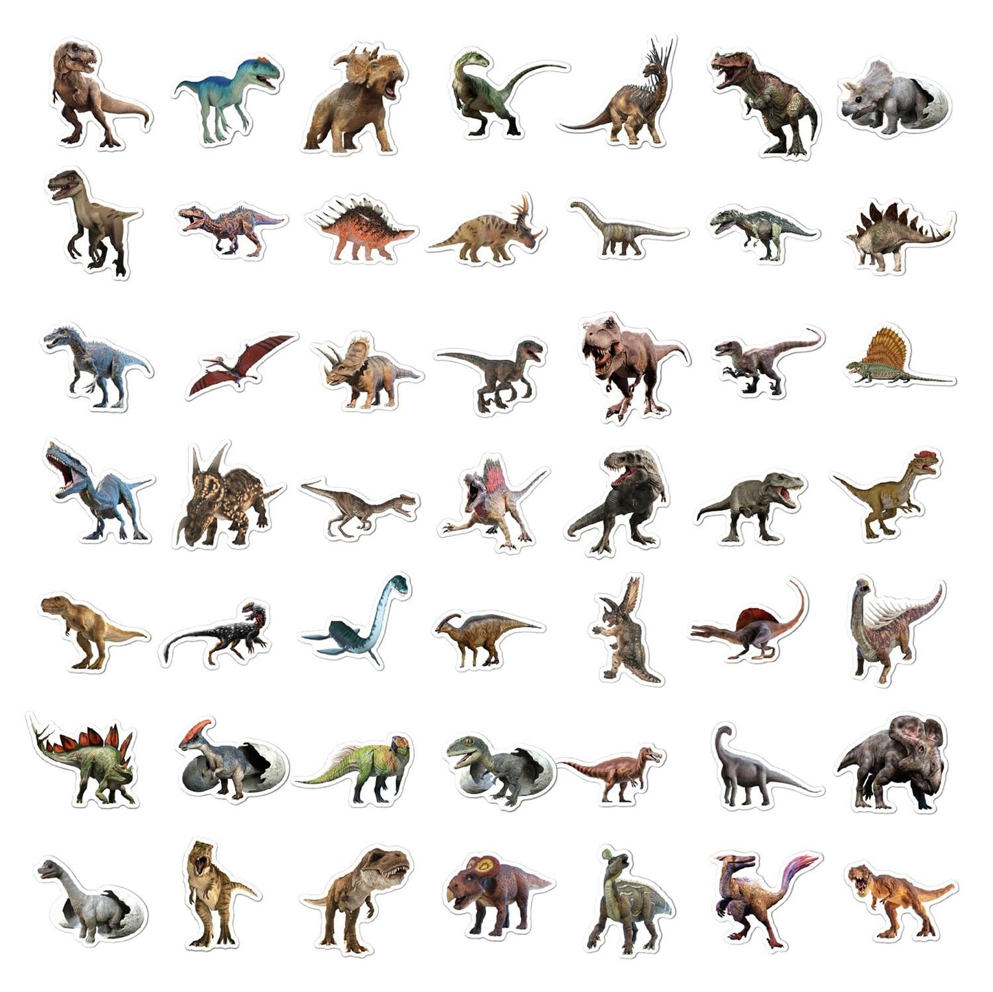 BBPOOL 100pcs Jurassic Dinosaur Stickers for Kids – Waterproof Vinyl Dino Stickers for Water Bottles, Laptops, Notebooks