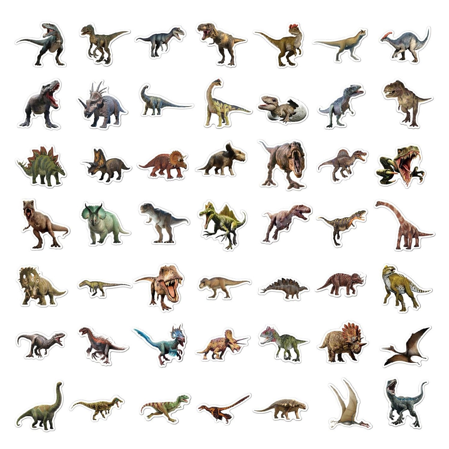 BBPOOL 100pcs Jurassic Dinosaur Stickers for Kids – Waterproof Vinyl Dino Stickers for Water Bottles, Laptops, Notebooks