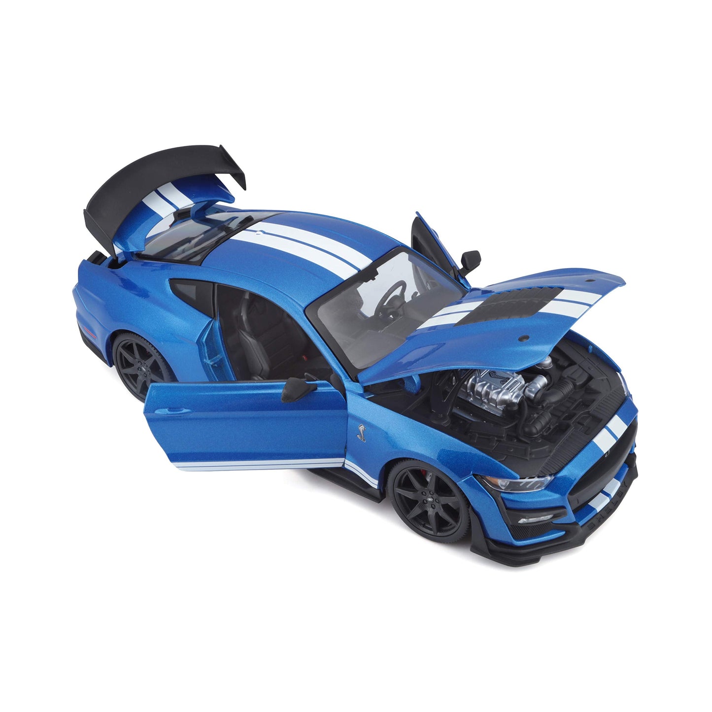 BBurago 1:18 Special Edition 2020 Mustang Shelby GT500 Die-Cast Car - Orange/Blue
