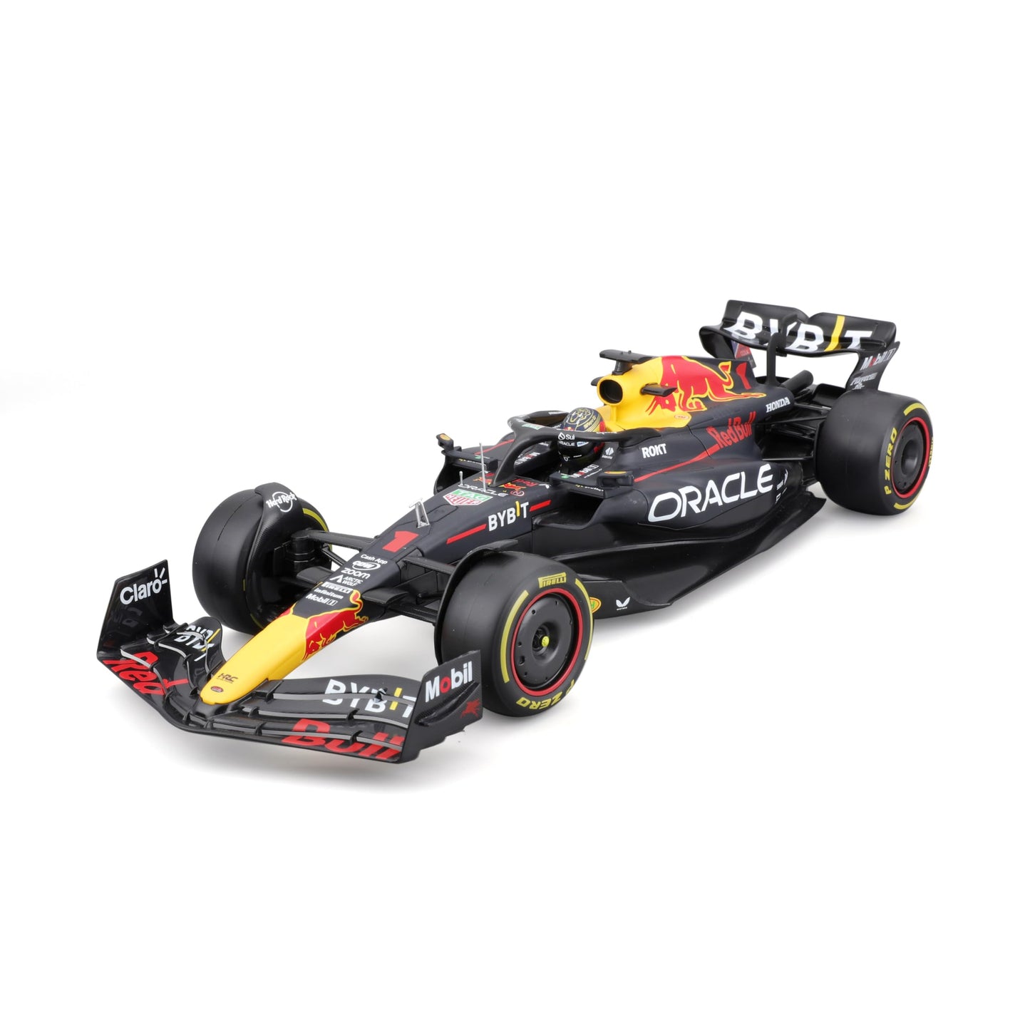 Bburago 1:18 RB19 Oracle Red Bull Racing Die-Cast Car with Driver Helmet Verstappen #1