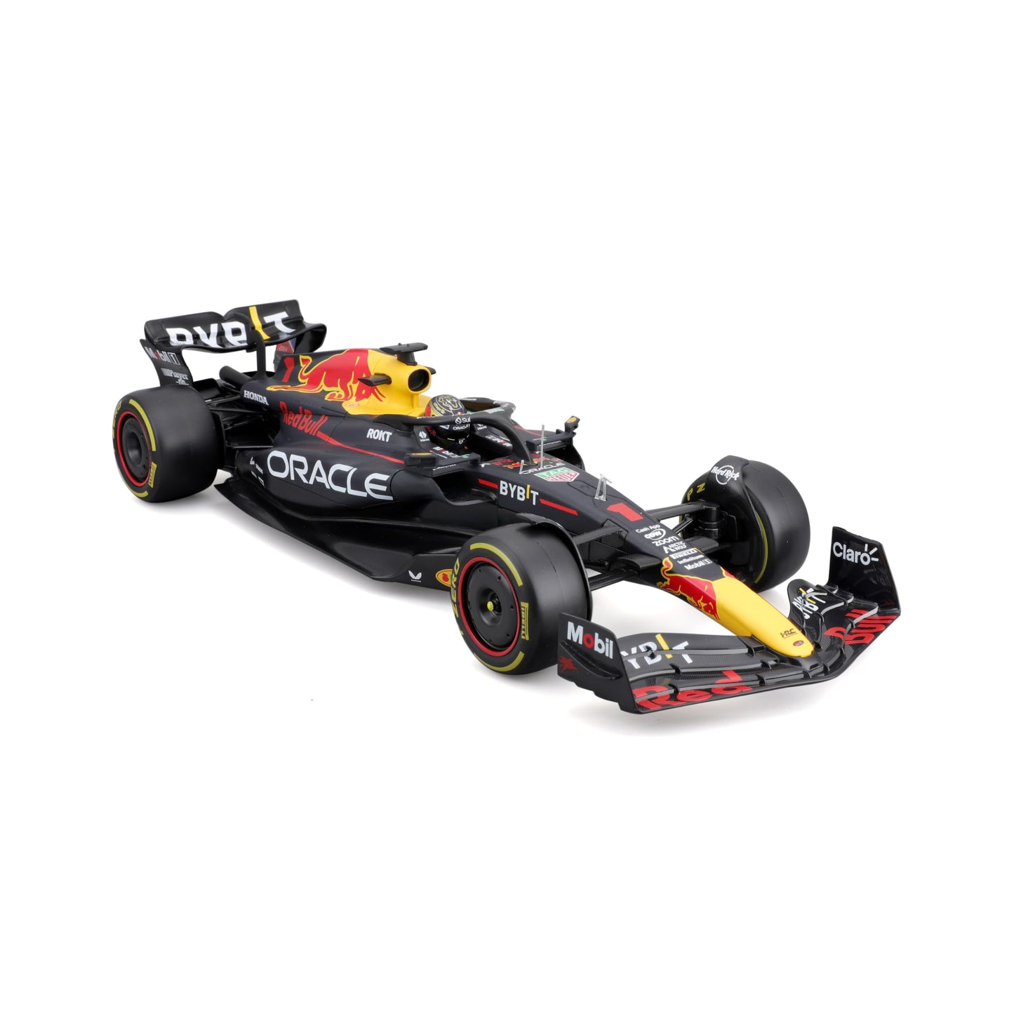 Bburago 1:18 RB19 Oracle Red Bull Racing Die-Cast Car with Driver Helmet Verstappen #1