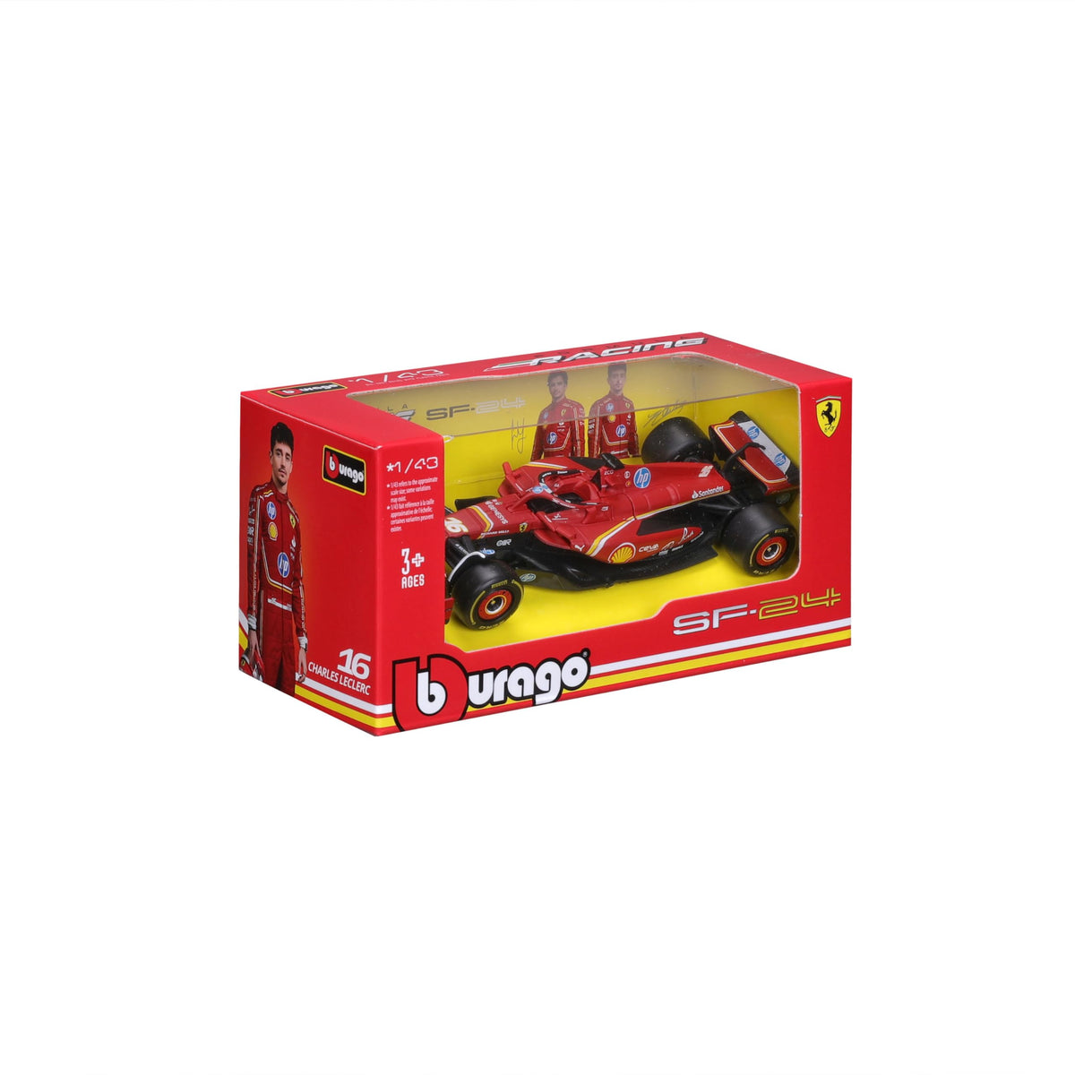 Bburago 1:43 Ferrari SF-24 (2024) Die-Cast Model Car | Collectible & Play