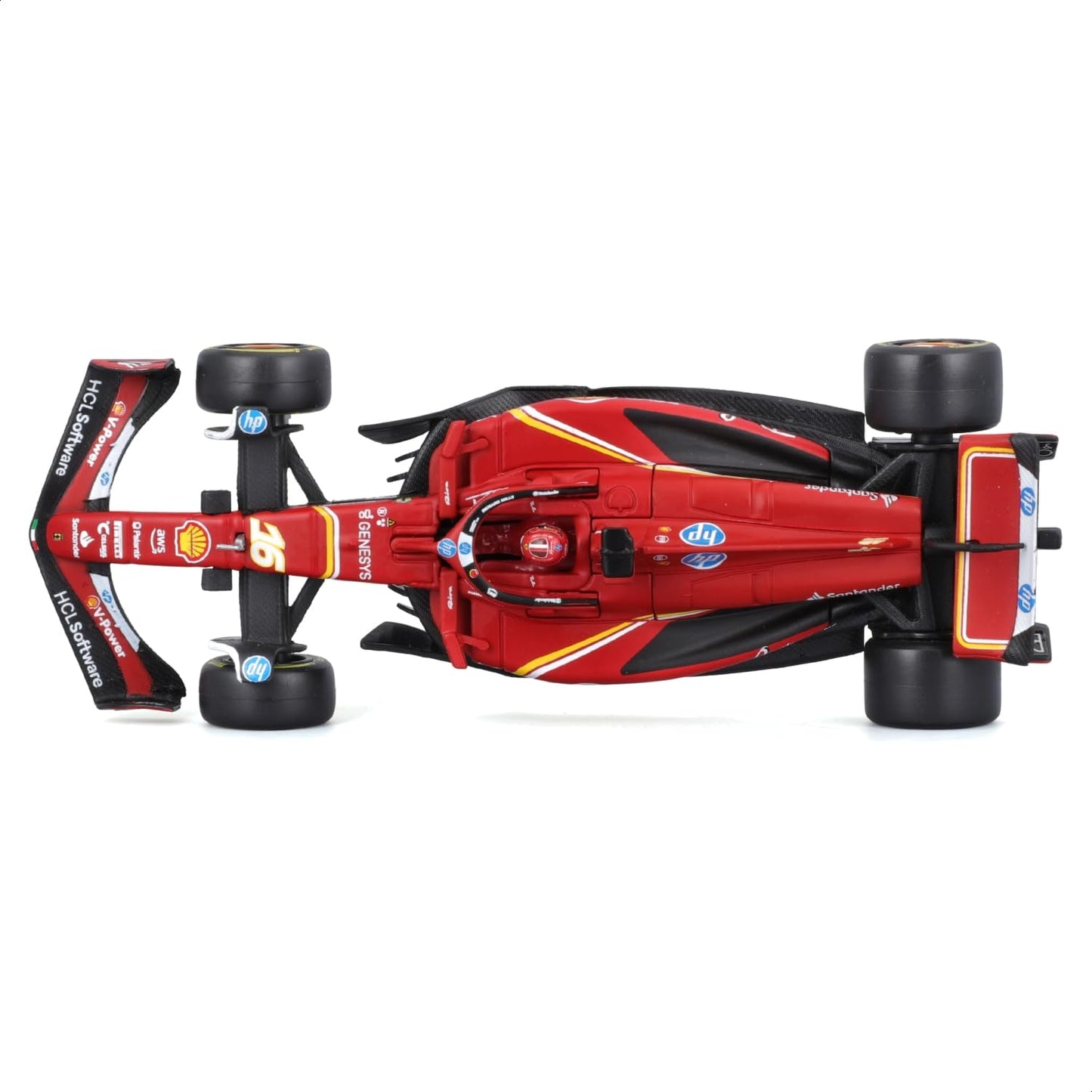 Bburago 1:43 Ferrari SF24 w/ Helmet (2024) – Leclerc #16 | Maisto Licensed Die-Cast